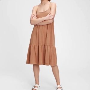NWT - GAP Racerback Tiered Midi Dress
